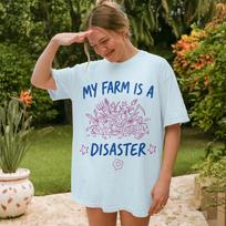 Stardew Valley Shirt My Farm is a Disaster Cozy Gaming T Shirt Indie Video Game Merch Stardew Gift Gamer Girl T-shirt Pixel Art 4XL