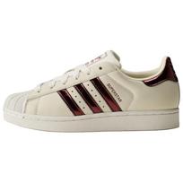 adidas  Superstar II Off White Maroon Gold Metallic Women Sneakers KJ4692 35½