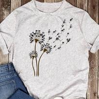 Border Collie Flower Fly Dandelion Border Collie Funny Dog T-Shirt - Gift for Dog Lovers - Funny Dog - Border Collie Lovers - Mother's Day 2XL white