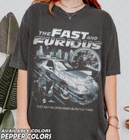 Limited Comfort Colors The Fast and The Furious T-Shirt, Car Racing Graphic Fan Tshirt, Gift For Women and Man Unisex T-Shirt XL