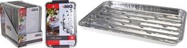 Tacki Do Grilla 4 Szt 34X23X2,5Cm Aluminium 34x23x2,5 cm sidabras
