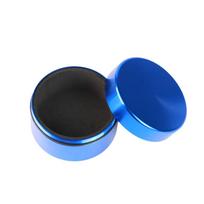 Waterproof Durable Aluminum Alloy IEM Case with Colorful Options for In-Ear Monitors and Earbuds mėlyna