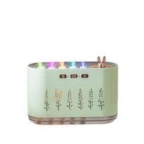 700ML Air Humidifier Music Pickup Aromatherapy Mist Maker Cool Mist Humidifier  Office žalia