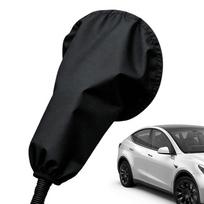 EV Charging Port Cover Magnetic Waterproof Dustproof Car Charger Port Rain Cover PVC EV Plug Cover With Drawstring