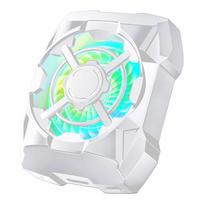 Portable Rechargeable Phone Cooler Wireless Magnetic Silent Phone Gaming Cooling Fan Radiator for Playing Games Watching Video balta