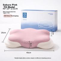 Ipoosi Cloud Pillow Children's Memory Foam Neck Support Pillow Breathable Side and Prone Sleeping Silicone Pillow for Babies Ages 3-6-10 T0 Stage