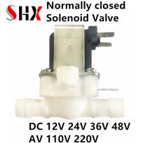 1/2  12mm 12V 24V 220V Normally closed Electric Solenoid Valve Magnetic Pressure valve Inlet valve Water Air Inlet Switc 110V