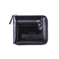 RFID Business Clutch Bag Vintage ID Card Holder Creative Short PU Wallet  Travel juoda