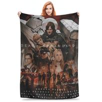Death Stranding 2 On The Beach Plush Blanket Children Flannel Bedding Throws For Living Room Super Warm Custom Quality Bedspread Size: 75*100cm, Weight: 230 GSM