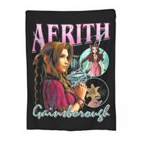Aerith Gainsboro Final Fantasy 7 Blanket Flannel Summer Breathable Super Warm Throw Blanket for Bed Outdoor Rug Piece Size: 75*100cm, Weight: 230 GSM