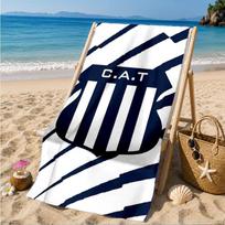 Atletico Talleres Design Beach Towel, Quick-drying, Easy to Care for, Suitable for Both Fitness and Beach Vacations,Sports Essential 70cmx140cm(27x55inch)
