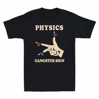 Sign Gangster Hand Unisexs Cotton Humor Nerd Physics Gift Funny Electrician Tee S
