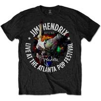 Official Licensed Jimi Hendrix Atlanta Pop Festival 1970 T Shirt Guitar S