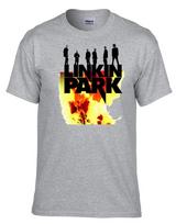 Linkin Park Logo Rock Music Gray Kids Tshirt 068szkids S