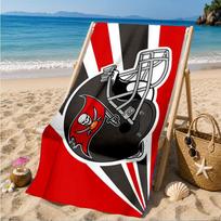Tampa Bay Buccaneers Helmet Beach Towel, Quick-drying, Easy to Care for, Suitable for Both Fitness and Beach Vacations,Sports Essential 70cmx140cm(27x55inch)