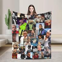 Maluma Raperis Super Šilta Antklodė Kelioninė Biuro Pliušinė Mėtoma Antklodė Patogus Lauko Flanelinis Lovatiesis Sofos Lovo Dangalas 75X95CM