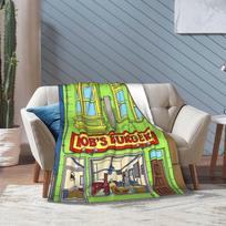 Bobs Funny B-Burgers Blanket Multi-size Soft Fuzzy Plush  Throw Blankets for Sofa Couch and Bed 75X95CM