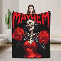 Mayhem Ball Lady Gaga Flaneliniai pledai Individualūs mesti pledai namams 125*100cm Lovatiesė 75X95CM