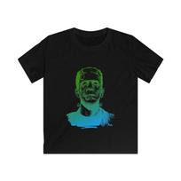 Frankenstein Kids Halloween Tee: Softstyle Monster Shirt S