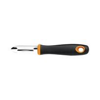 Fiskars Functional Form Fixed Blade Peeler, 6cm Stainless Steel Blade, Softouch Non-Slip Handle, Kitchen Vegetable Peeler, Ergonomic Design