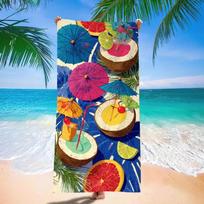 Vibrant Lemon Lime Citrus Fruit Beach Towel Summer Tropical Fruit Print Quick Dry Lightweight Absorbent Towel for Beach 50X100cm &1pc