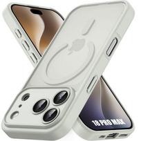 Coque pour iPhone 18 Pro Max, Protection Antichoc avec Anneau Magnétique et Vitre Caméra - Gris pilka