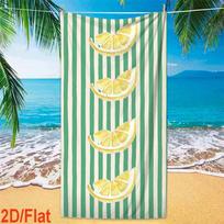 La Dolce Vita Italian Quote Wavy Border Beach Towel Soft Quick Dry Towel For European Style Beach Pool Decor 50x100cm