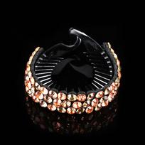 Expanding Bun Maker Bird Nest Twist Clip Crystal Hair Claw Rhinestone Hairpins Flowers Hair Clips 05