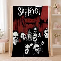 Rock Band S-SlipknotS Throw Summer Flannel Throw Blanket Soft Antistatic Washable KidFriendly Couch Bed Size: 75*100cm, Weight: 230 GSM