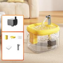 Large Capacity Automatic Water Dispenser 1.5L Pet Water Feeder Circulating Water Dispenser  Travel geltona