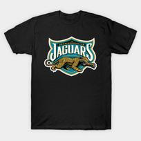 Men Black Print T-shirt Jacksonville Jaguars No-Cut Transfer Paper Print Cotton Tshirt XL juoda