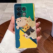 Jelly Case For OnePlus 10 Pro 10T ACE Pro Clear Silicone Soft TPU Back Cover One Plus 10PRO ACEPro Cute Rabbit Cat Phone Case OnePlus Ace Pro