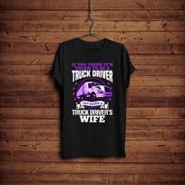 Truck Driver T-Shirt Funny Trucker Husband Gift Shirt Truck Driver Wife funny T-shirt L