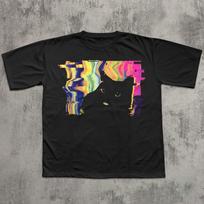 Trippy Psychedelic Cat Tee Shirt Gift for Woman, Vaporwave Aesthetic T shirt, Grunge Alt Clothing, Harajuku Punk T shirt, Cats Lover Tee S