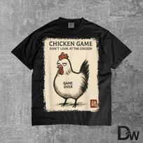 Funny Japanese Art Chicken Game T-Shirt | Retro Graphic Tee for Men Women Teens, Gamer Gift 4XL