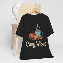 Cozy Vibes Shirt, Pumpkin Spice Shirt, Fall Coffee Tee, Autumn Pumpkin Apparel, Fall Season Aesthetic, Comfy Cozy Season 4XL