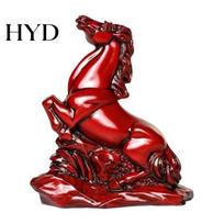 Wooden Zodiac Horse Sculpture Feng Shui Statue 2026 Year of The Figurine for Prosperity Positive Energy Gift Success Office Desk Decor
