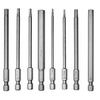 100mm Length Screwdriver Drill Bit Set Screw Driver Bit Hex Magnetic 1/4