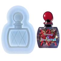 Quicksand Resin Shaker Silicone Mold Perfume Bottle for DIY Craft Keychain Decor 1