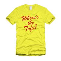 Where's The Tofu T-Shirt: Funny Vegan Vegetarian Retro Tee S