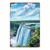 Retro metaliniai paveikslai, baldai, svetainės dekoracija 20x30cm (Multicolor,TYA-1081284-20x30) įvairiaspalvis