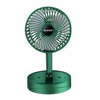 Sulankstomas mažas ventiliatorius Mini nešiojamas elektrinis ventiliatorius Rankinis stalinis mažas ventiliatorius USB įkrovimo ventiliatorius žalia