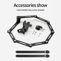 SENDE High Anti Theft Lock Bike Fold Electric Bicycle Lock Escooter Locks Heavy Duty Chain Bicycle Accessories Folding lock juoda