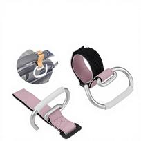 PU Leather Nylon Velcro Zinc Alloy Hook 245*25MM Portable Multipurpose Hanger for Stroller Camping Daily Use juoda