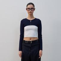 Lcdc Tm Zip-Front Cropped Bolero Navy/Os