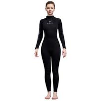 Womens 3mm Full Wetsuit Scuba Diving Snorkeling Surfing Jellyfish Protection Warm Thermal Neoprene Dive Suit XS juoda