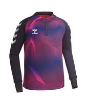 Hummel Half-Zipper Jersey T-Shirt - Magenta (Hm-3211) M(90)