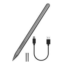 Good Feedback Anti-Touch Handwriting Capacitive Stylus Pen for Microsoft Surface Pro/Go/Laptop/Book pilka spalva