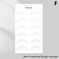 Semi-Permanent Wild Line Eyebrow Tattoo Practice Skin Beginner Embroidery Silicone Simulated Brows Training Skin Tattoo Tool F