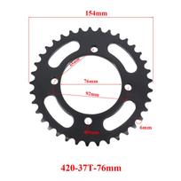 420 Chains 37T/41T/42T/48T/50T/60T Teeth Motorcycle Chain Sprockets Rear Back Sprocket Cog For 110cc 125cc 140cc Dirt Pit Bike 420-37T-76mm